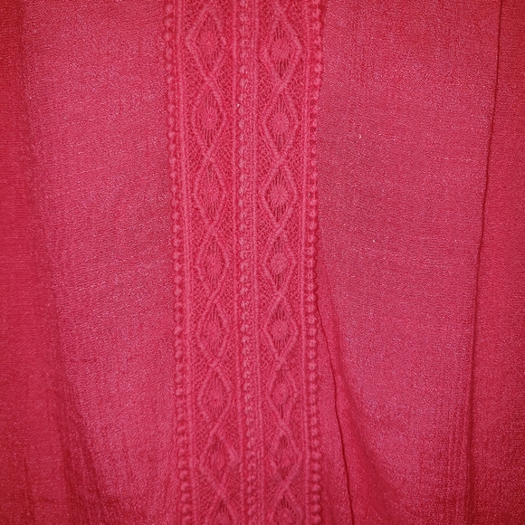 New Directions bell sleeve floral lace top SZ SMALL - Picture 6 of 12